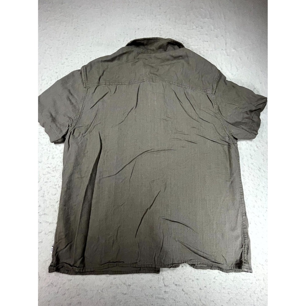 Katin Camp Shirt Mens Small Gray Short Sleeve Collared Beach Casual Button Up - Picture 2 of 8